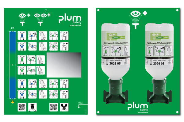 PLUM EYEWASH STATION (2 × 500 ml)