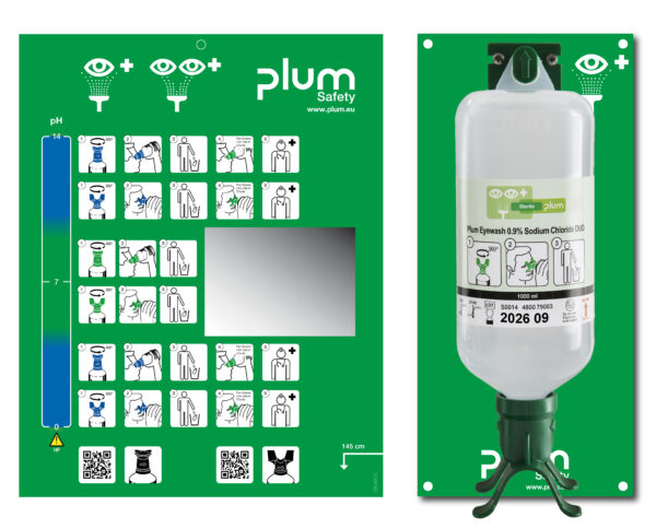 PLUM EYEWASH STATION DLA BUTELKI DUO